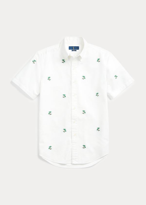 Men's Polo Ralph Lauren Palm Tree Oxford Shirt | 165738GSJ